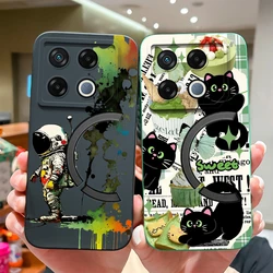 Phone Case For Infinix GT 20 Pro Cute Healing Pattern Soft Liquid Silicone Protective Back Cover For Infinix GT20Pro Fundas Capa