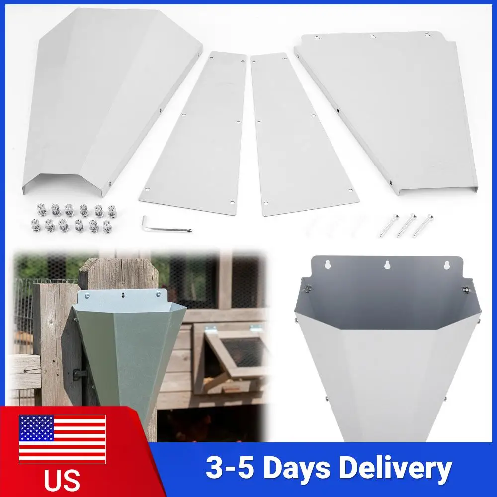 

Galvanized Steel Chicken Restraining Cone Up To 8-18 Pounds Flat-Back Poultry Killing Cone for Killing and Processing Chickens