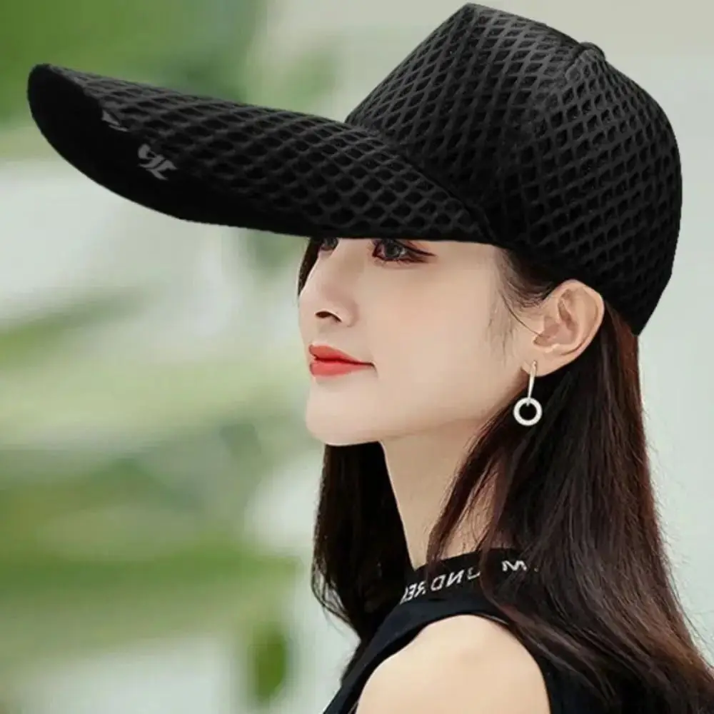 Lightweight Long Brim Sun Hat Breathable Quick Dry Causal Sunshade UV Protection Adjustable Wide Baseball Caps Sports