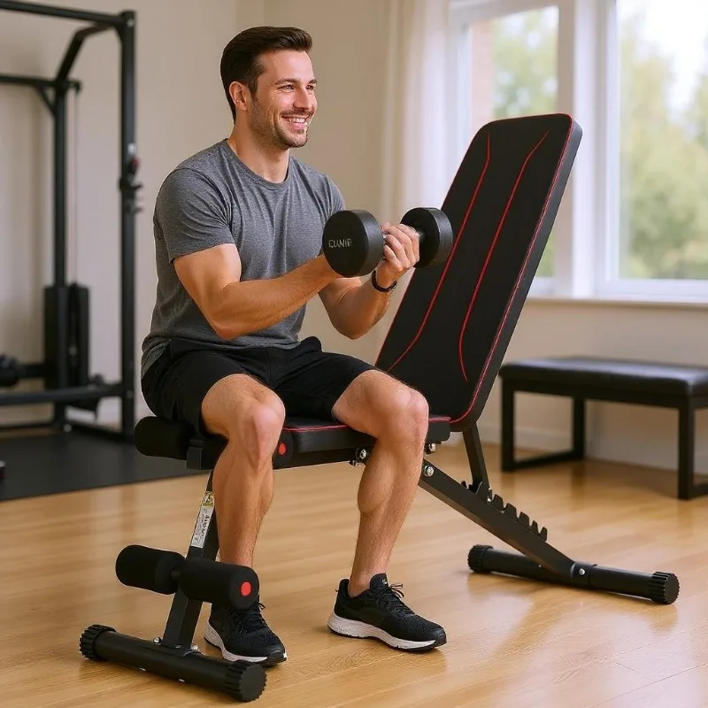 Adjustable Adjustable Foldable Dumbbell Bench for Weight Training Fitness Incline Decline Workouts Home Gym Equipment - Aliexpress Deal