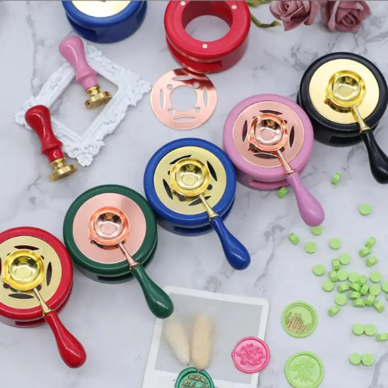 

Печь для плавления воска в стиле ретро, плавильный нагреватель из твердой древесины, штамп для украшения поделок, декоративная палочка для плавления воска