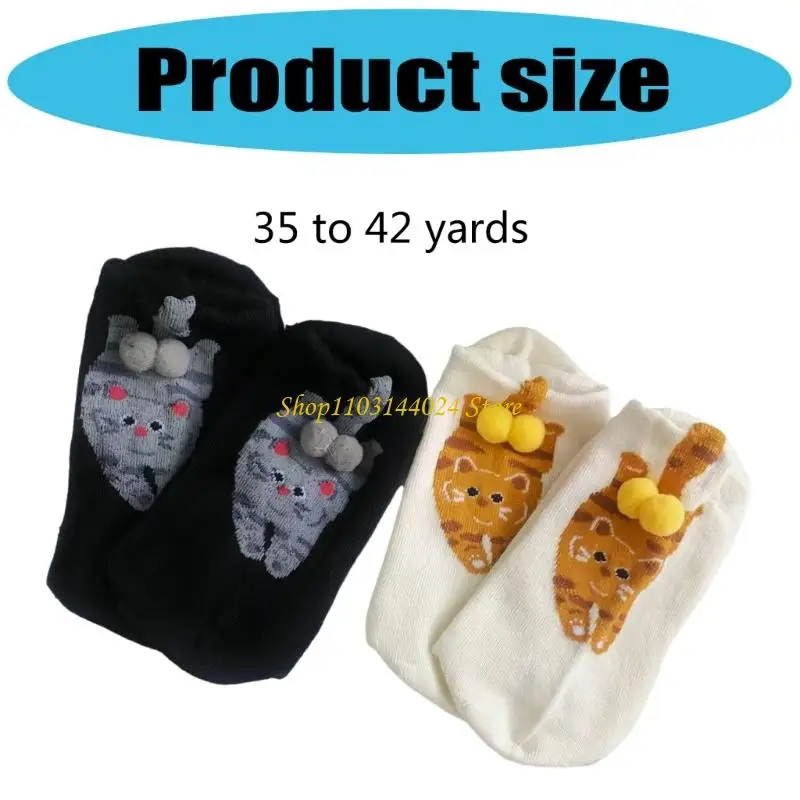 N5KE مرنة الجوارب الكاحل الملخص القطط تصميم كرات غامضة طاقم الجوارب للرجال النساء