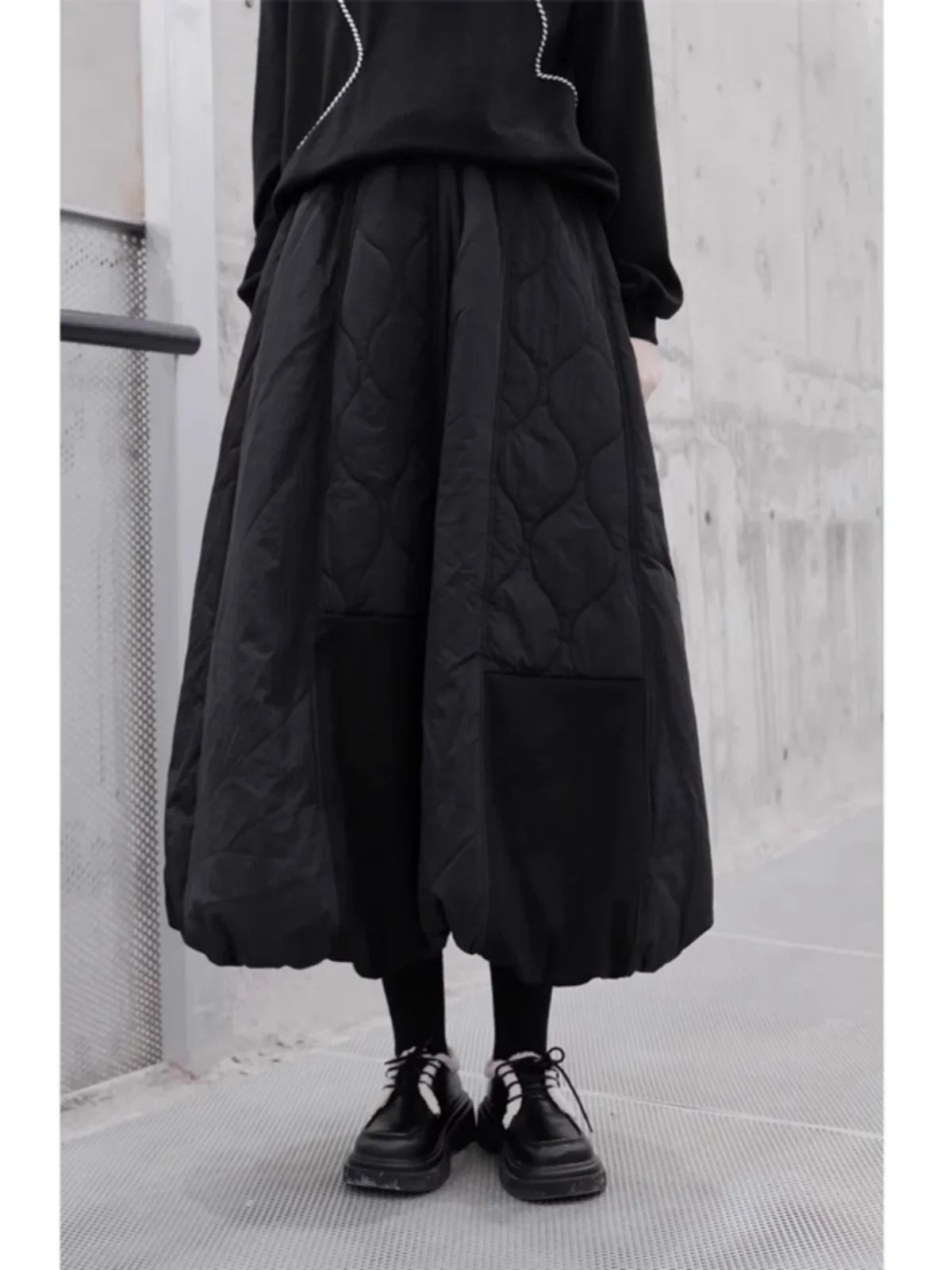 

Women's Vintage Black Gothic Skirt Fashion Korean Style A-Line Skirt Harajuku Streetwear Y2k 90s Elegant Long Skirt 2024 Clothes