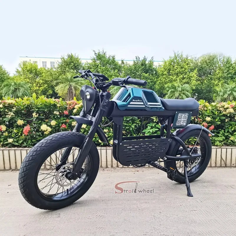 USA Warehouse Ebike 1500W Electric Bicycle Retro Style Road Dirt Fat Tire E Bike Ebike Electric Mountain Bike for Adult