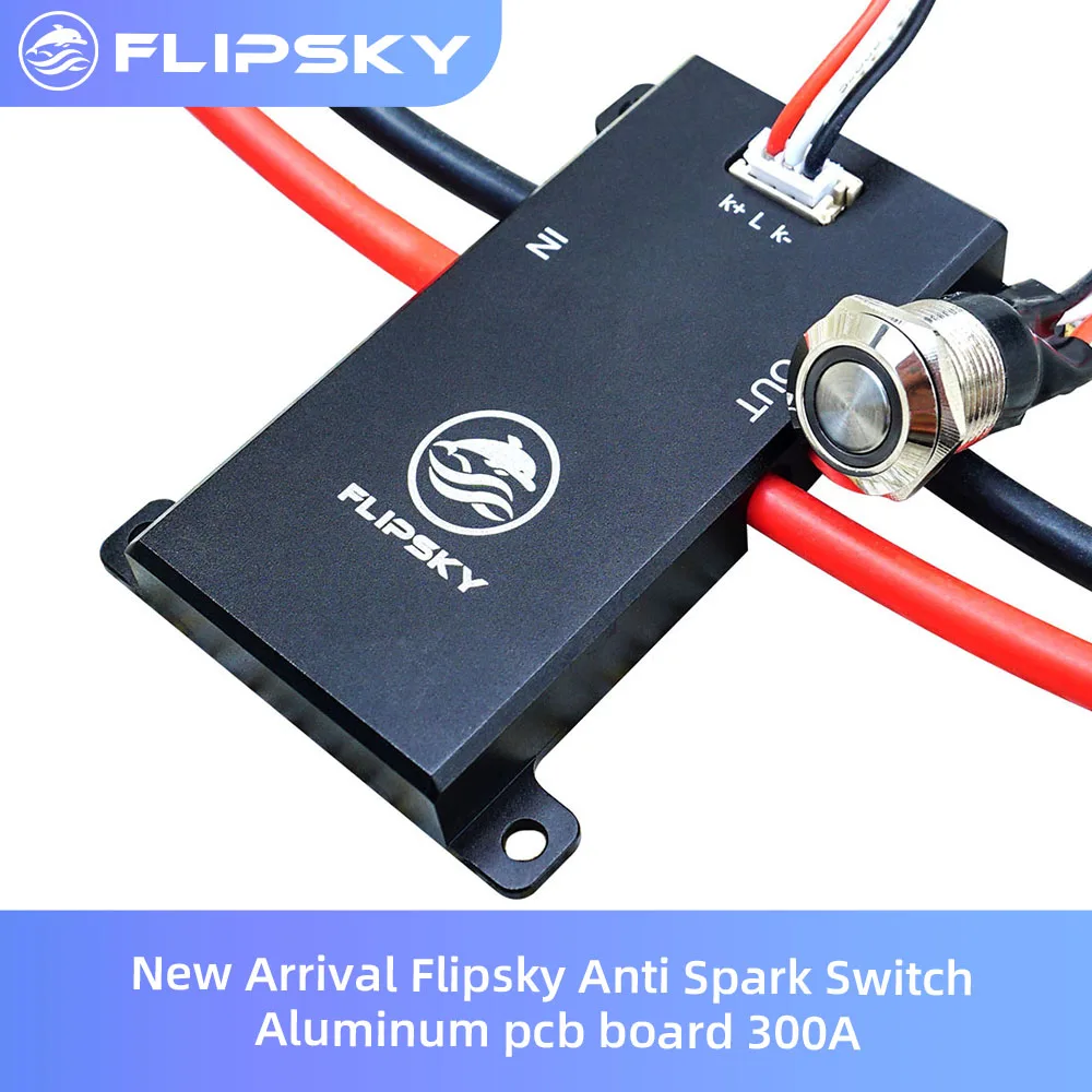 Flipsky Anti Spark Switch Aluminum PCB/CASE V1.0 80A for ESK8 Electric Skateboard /Ebike/ Scooter/Robots