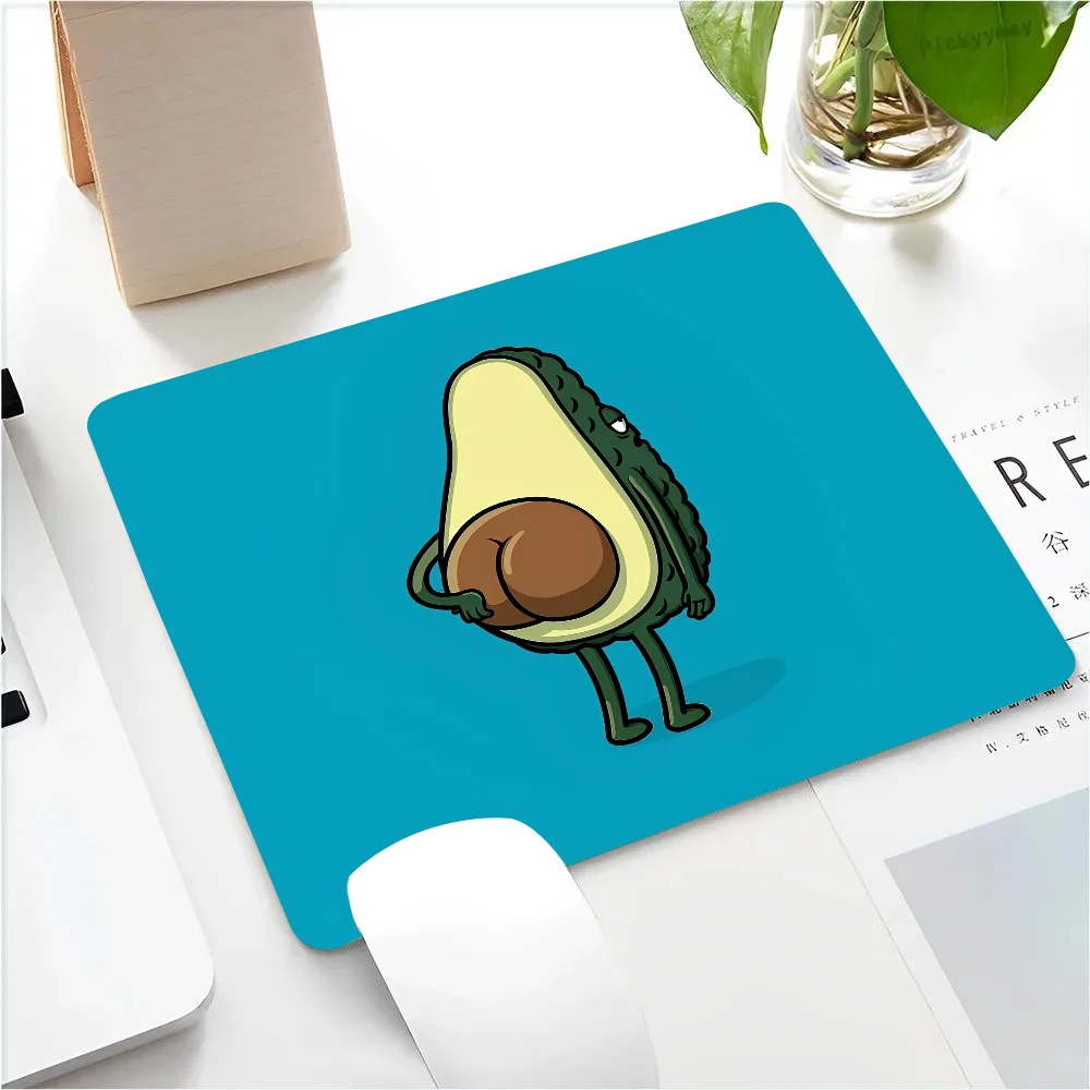 Avocado Mousepad Small LockEdge Mouse Pad For Gamers Computer Desk Pad Rectangular Anti-slip Rubber