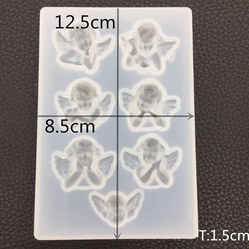 Little Angel Shape Silicone Mold For Resin DIY Clay UV Epoxy Resin Molds Pendant Jewelry Tools Mould