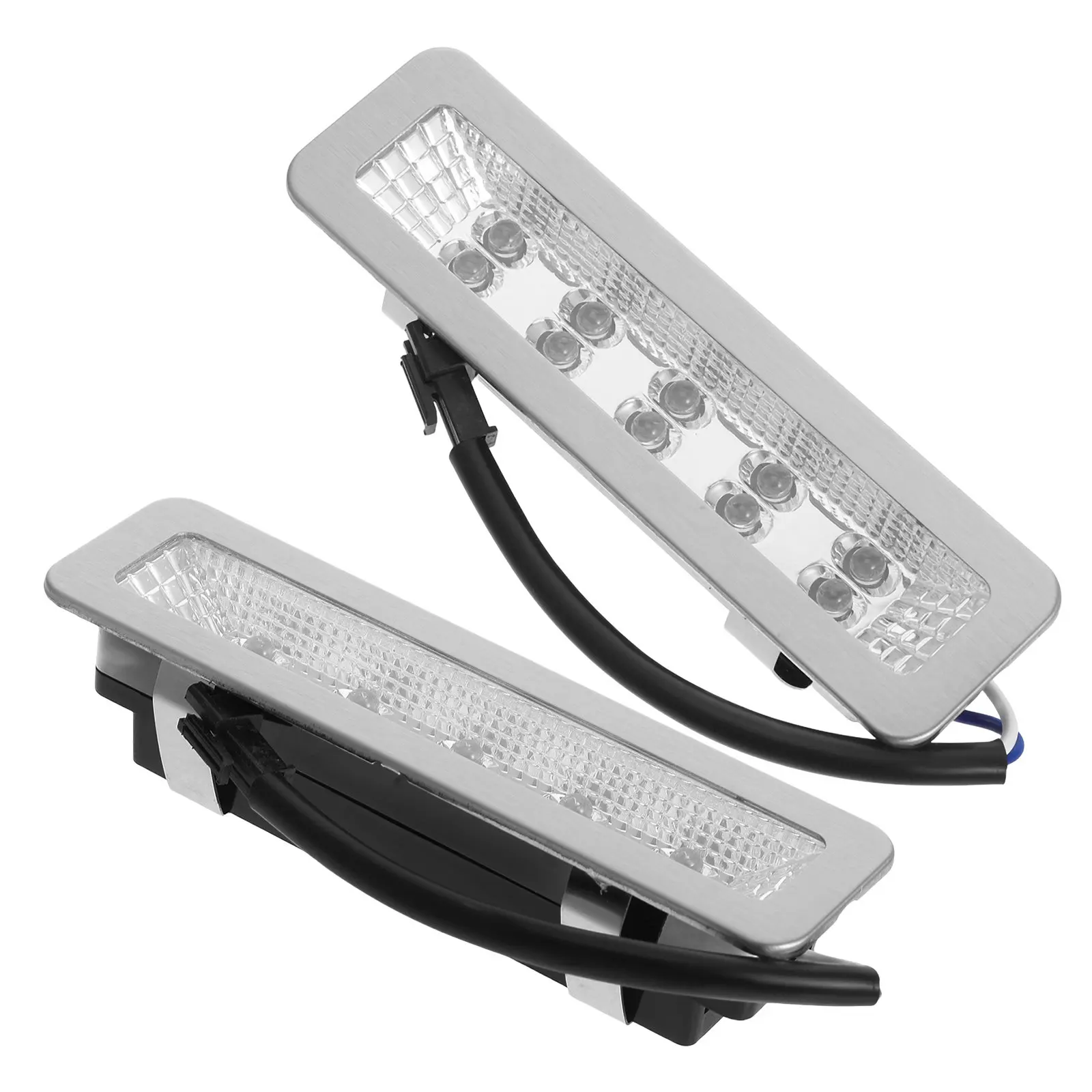 

2 шт. двухрядные светильники для вытяжки, AC220V, прямоугольные, светодиодные, высокой яркости, для замены кухонных светильников