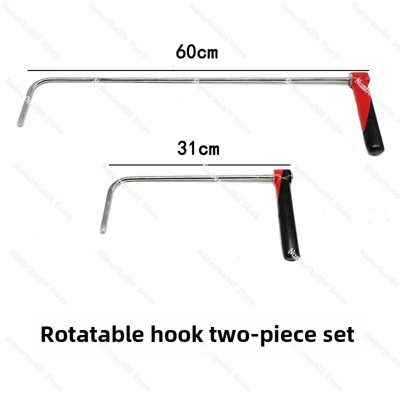 Car Dent Repair Tool Rotatable Handle Hook Door Edge Interlayer Repair Top Bar Accessories Pit Dent