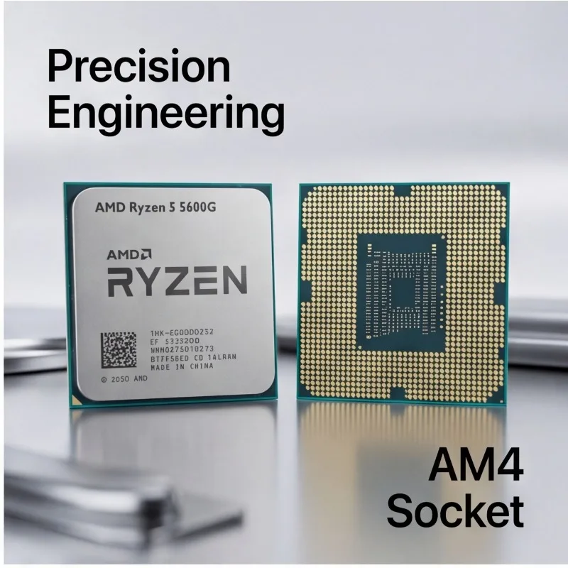 R5 5600G AMD Ryzen 5 5600G AM4 APU 6-Core 12-Thread 16MB Cache Desktop Processor Without Cooling Heatsink view 5