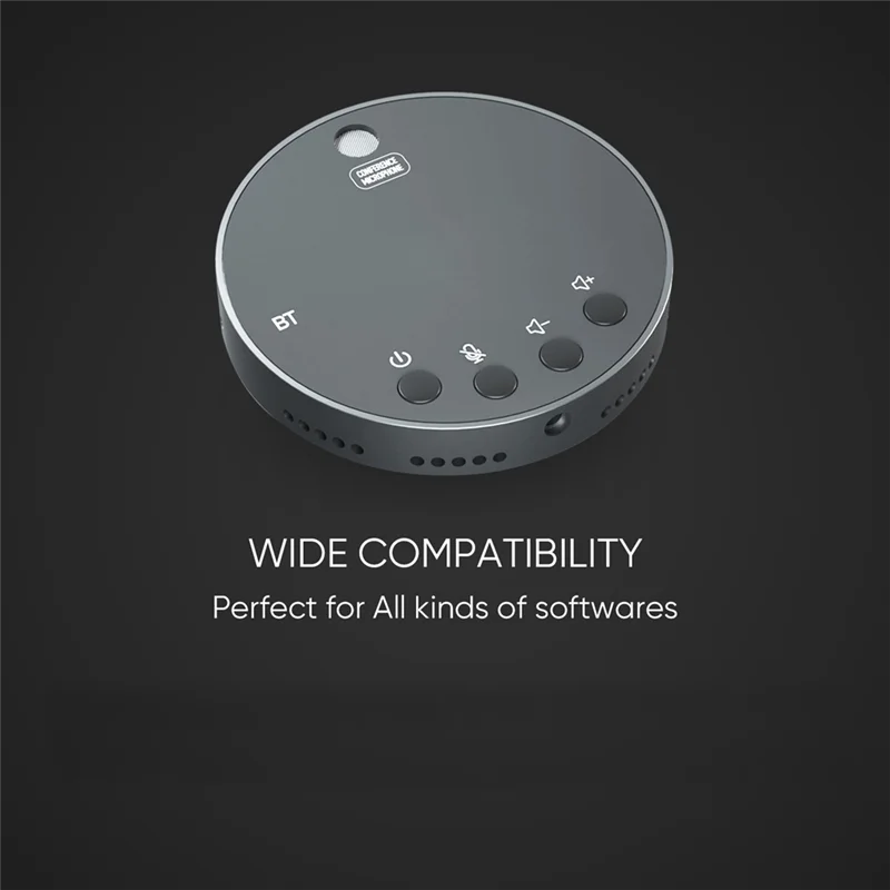 

AA08-Desktop Conference Speakerphone BT Microphone 360° Omnidirectional Condenser Plug And Play PC Computer Mic With Speaker