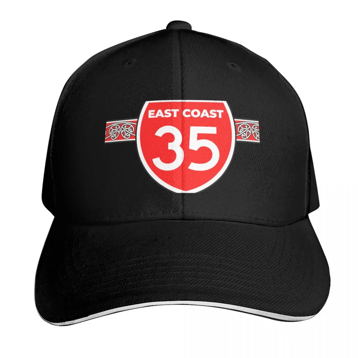 Highway 35 East Coast New Zealand Maori Pattern Baseball Cap Men Women Casual Summer Sport Sun Cap
