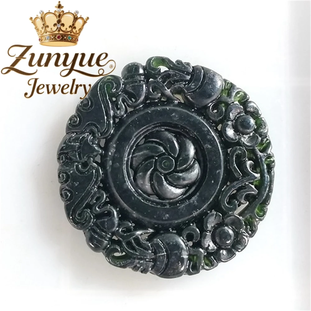 

Medicine King Stone Pendants, Jade Carving Handicrafts, Pendants, Jade Pendants, Black Jade Popular Necklaces For Men And Women