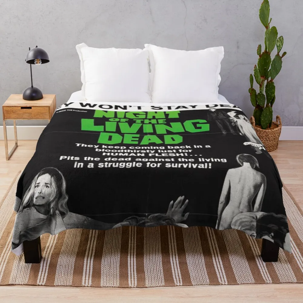 

night of the living dead Throw Blanket