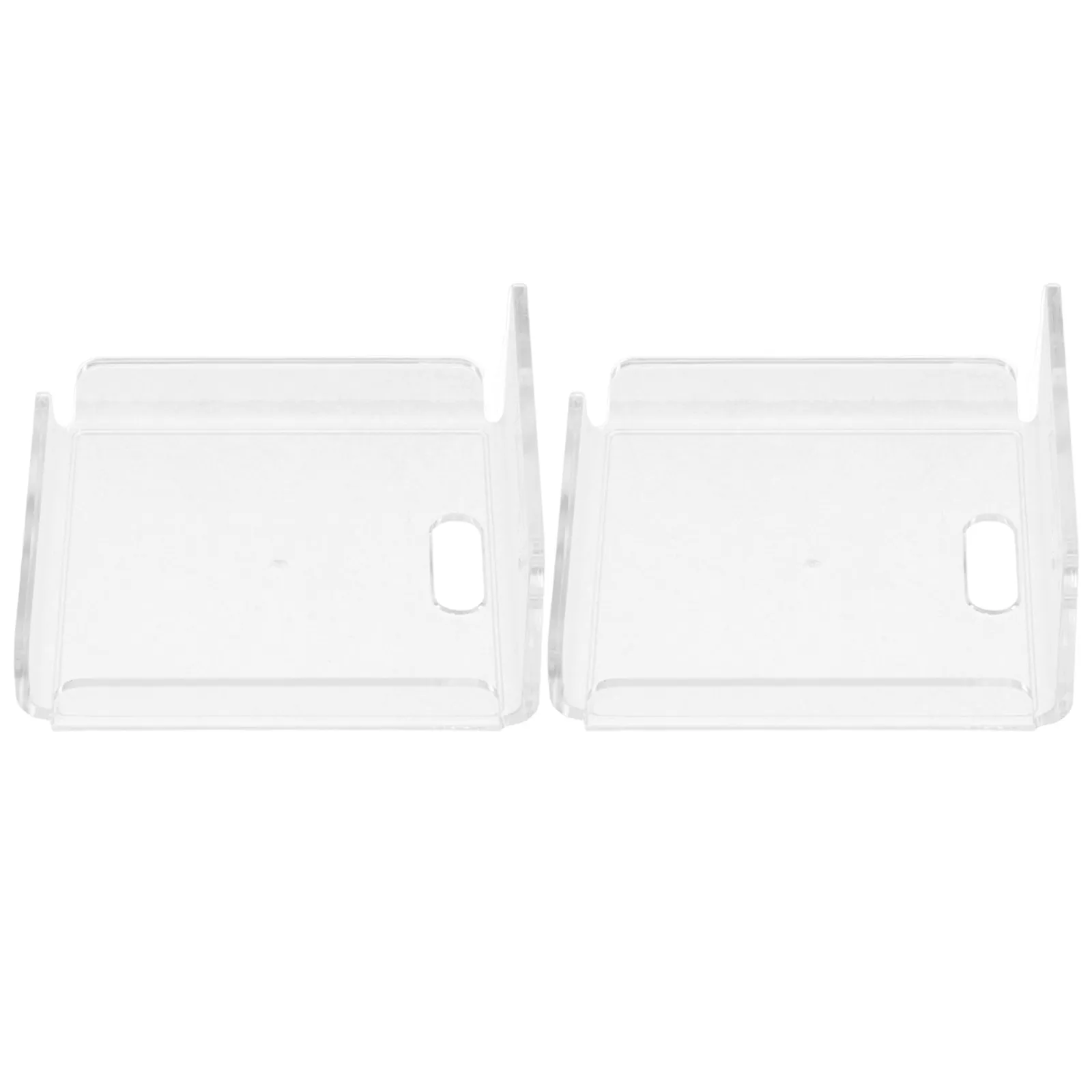 2 Pcs Nail-free Camera Bracket Acrylic Small Floating Shelf Clear Adhesive Wall-mounted Shelves