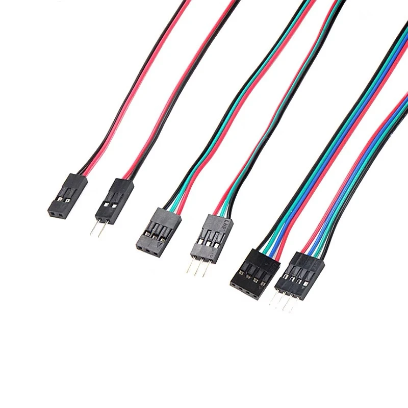1/5pcs 2pin 3pin 4pin Male to Female Dupont Cable 70cm 3D Printer Dupont Cable Double-Head Terminal Jumper Wire Dual Headed Line