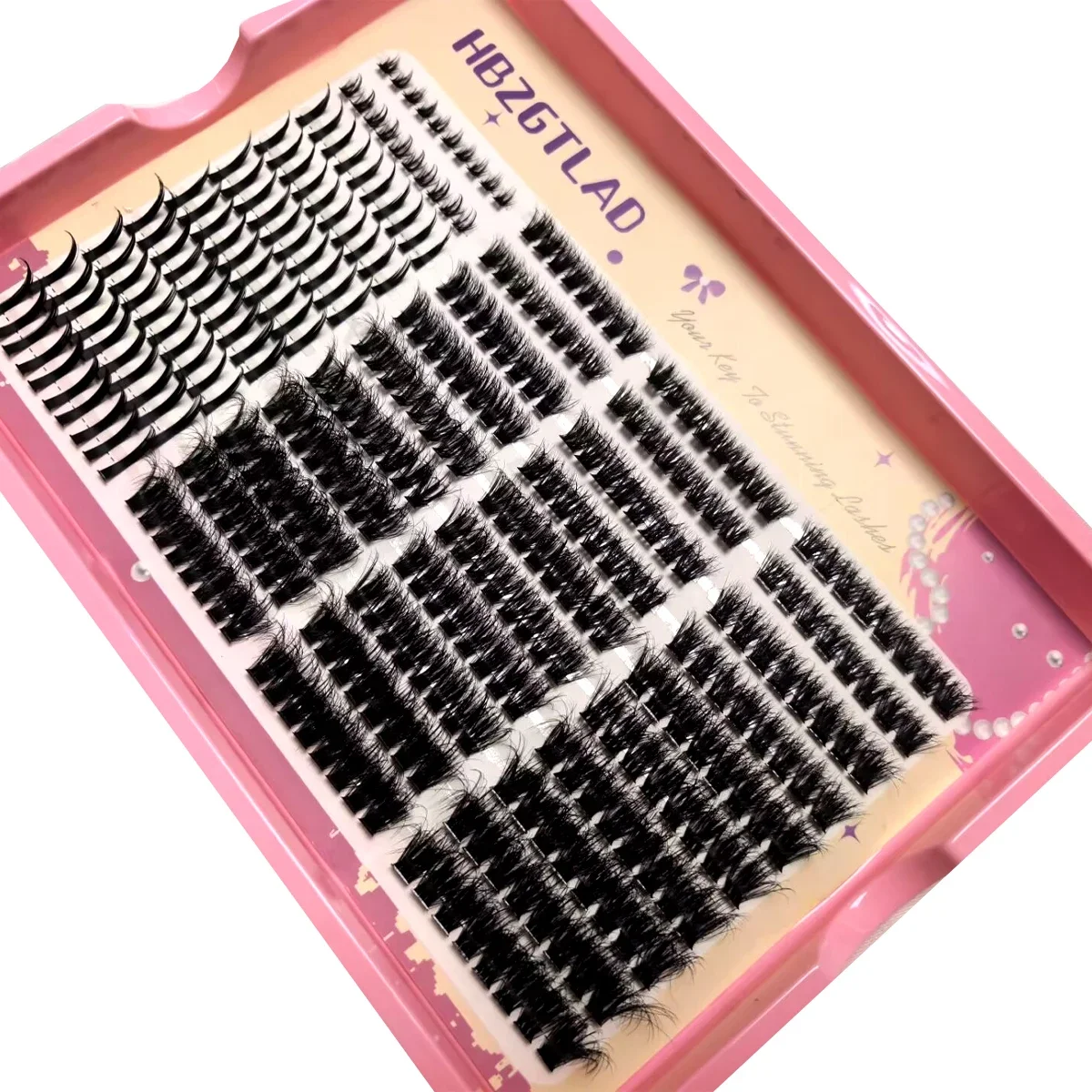 HBZGTLAD 60-80D False Eyelash Set, Natural Simulation+Lower Eyelashes+Segmented Eyelash Clusters, Suitable for Beginners to Use,