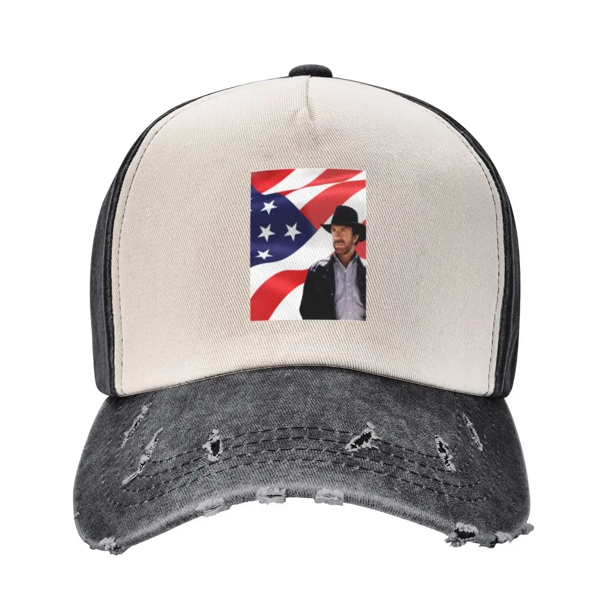 Walker Texas Ranger Chuck Norris Patriotic 20 Retro Graphic Shir Baseball Cap Golf Gentleman Hat For Girls Men's