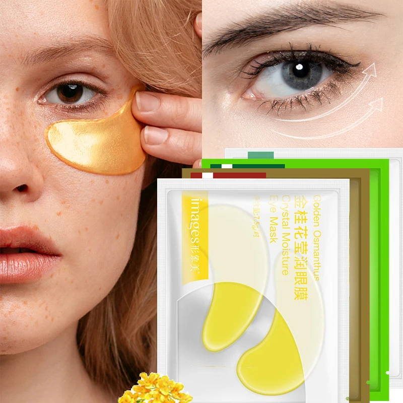 Gold Eye Masks Anti Wrinkle Dark Circles Acne Remove Puffiness Fade Dark Circles Eye Skin Care Patches Reduce Winkle Eye Bags