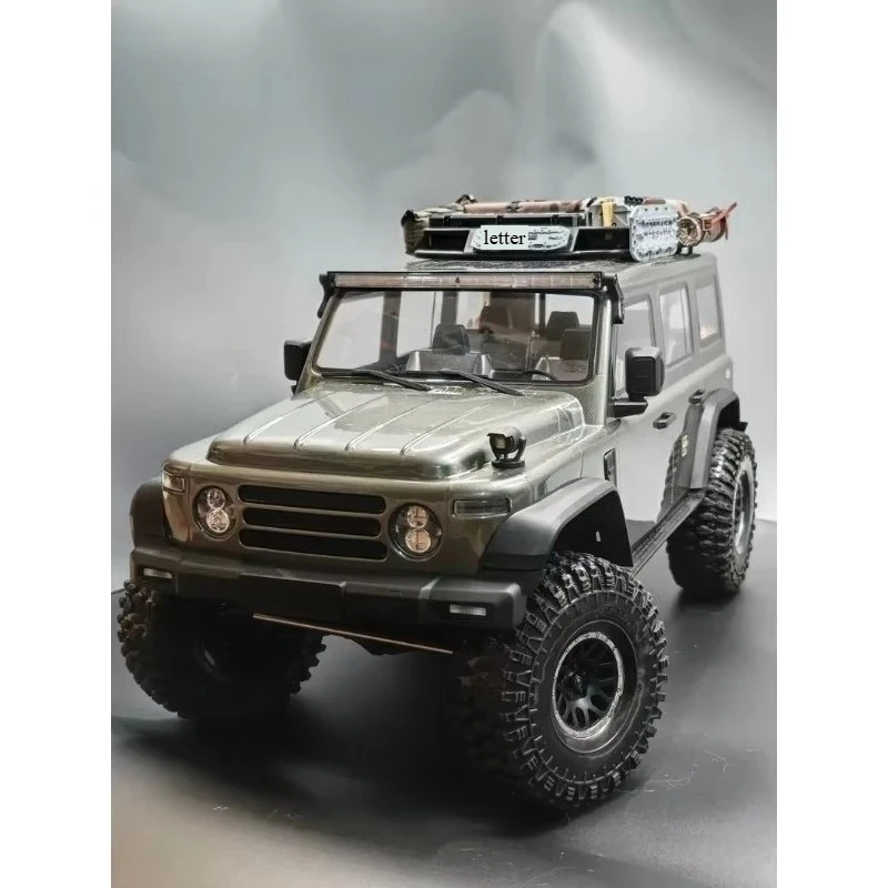 RC Crawler Custom Size Full Set Exterior Decor Upgrade Parts Fuel Tank Recovery Board Roof Tent Bag for 1/8 YK4084 Accessories