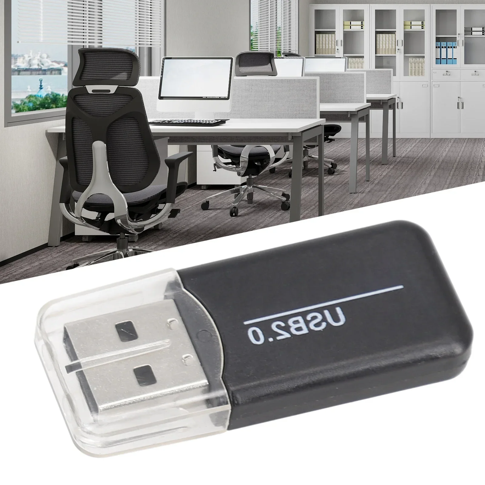 1PC USB 2.0 Geheugenkaartlezer Hoge Snelheid Adapter Kaartlezer Kaartlezer USB Converter Smart USB Kaartlezer Lector accessoires