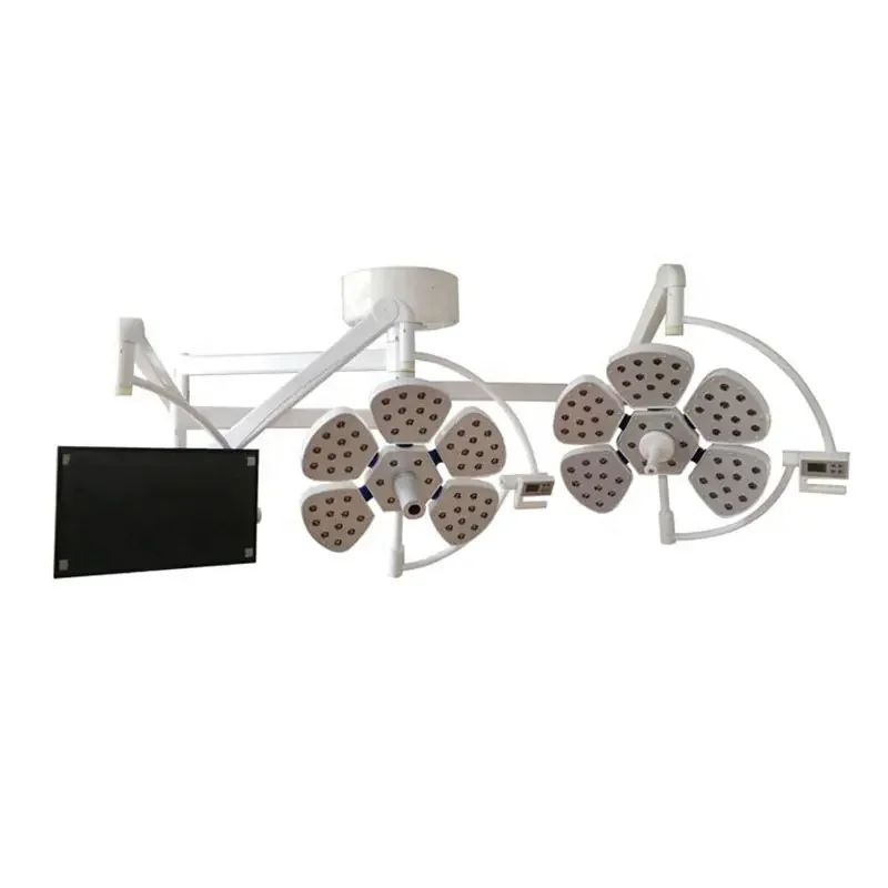 Hospital Medical Operation Room Ceiling type LED flower 5 pears or 3 pearls shadowless Double Dome Surgical Operating Light