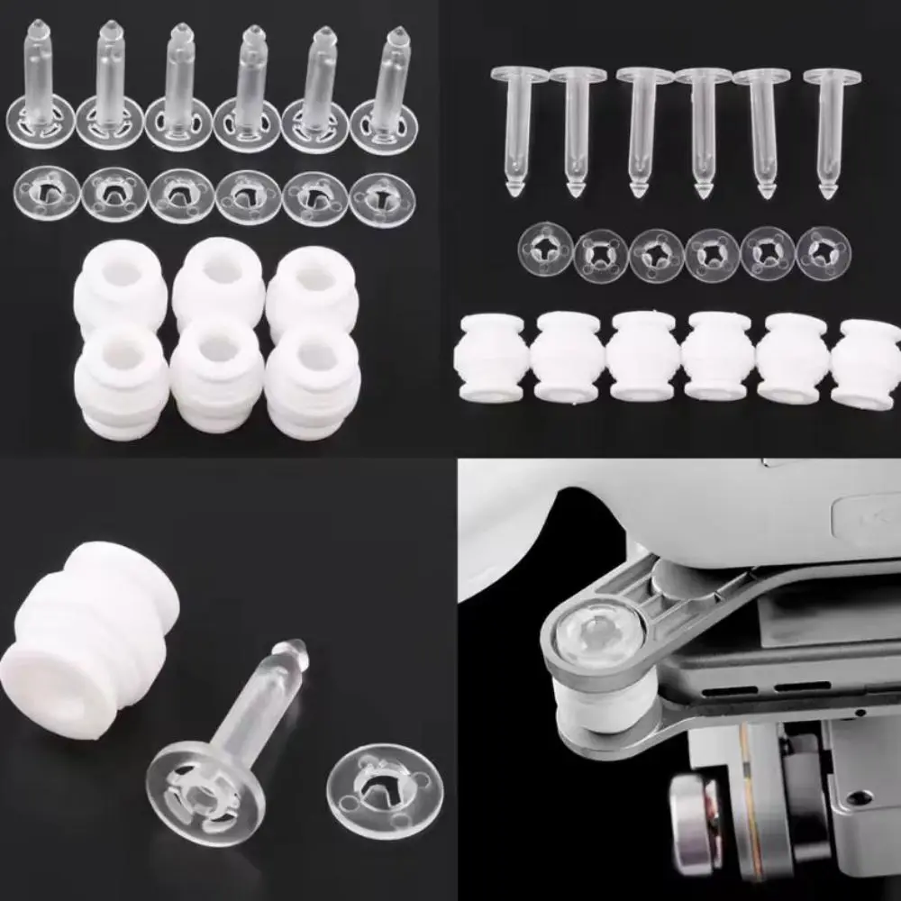 1set New Anti-Drop Damping Rubber Balls White Plastic Aircraft Model Toys Accessories PTZ Anti Detachment
