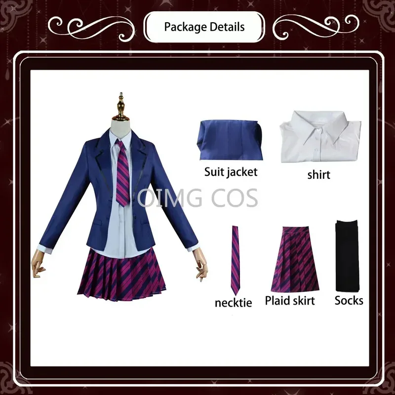 CyKomi Kan niet Communiceren Komi Shoko Osana Najimi Cosplay Kostuum Outfits Shirt Stropdas Korte Pruik Hals Vrouwen Anime Uniform Halloween