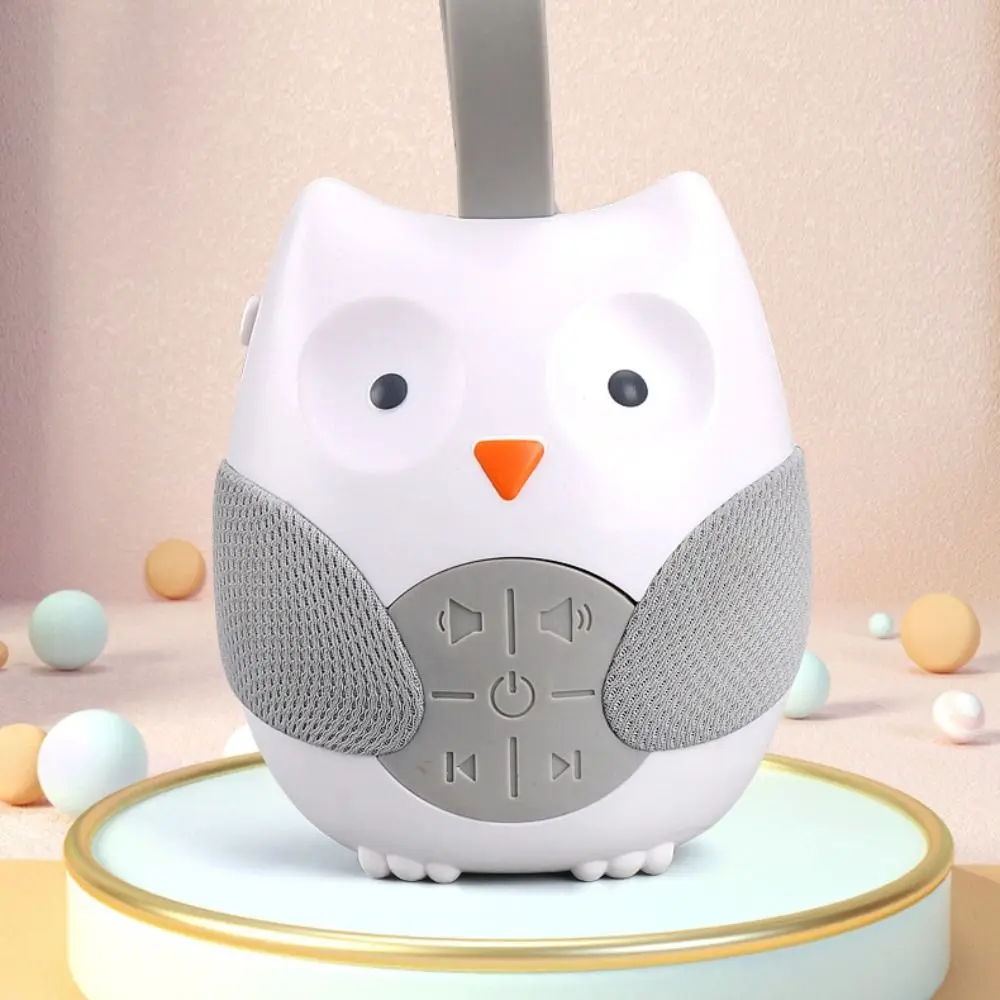 Timed Shutdown Baby Noise Machine with White Noise Owl/Koala Baby Soother with 5 Light Music Portable Sleep Sound Machine