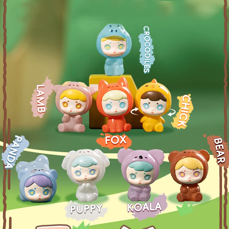 TOYCITY LAURA "ماذا هو في حديقة الحيوان؟" Stick & Play Blind Box - مجموعة مغناطيس الثلاجة على شكل حيوانات كرتونية، هدية لطيفة قابلة للجمع