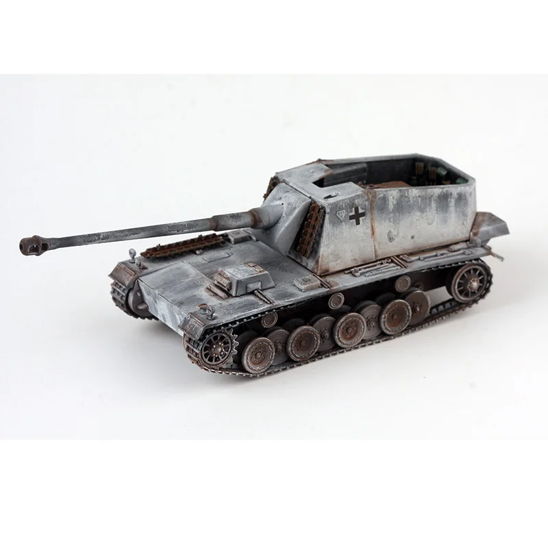 

1: 72 Scale German 128mm Self Propelled Anti Tank Gun Fighter Vehicle Plastic Simulation Model Snow Painting Collection