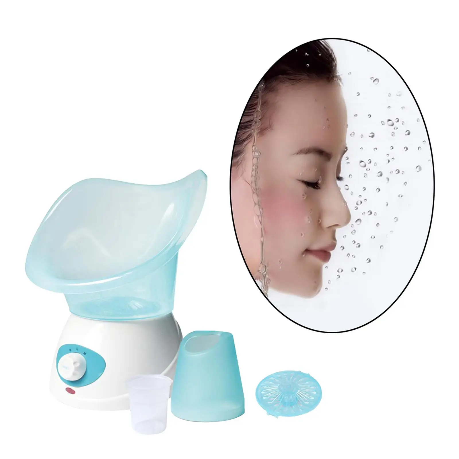 Beauty Face Steaming Device vaporizzatore facciale, Nano Ionic Cleaner macchina per la pulizia del viso strumento per la cura della pelle spina europea