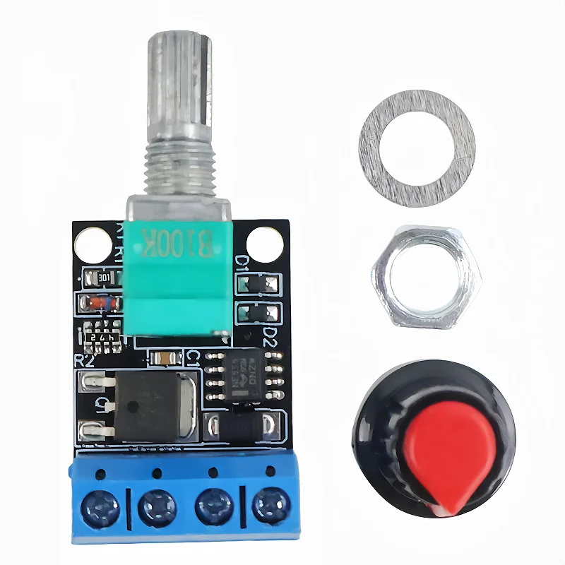 1-10pcs 5V 12V 16V 10A Voltage Regulator PWM DC Motor Speed Controller Governor Stepless Regulator LED Dimmer Power Controller