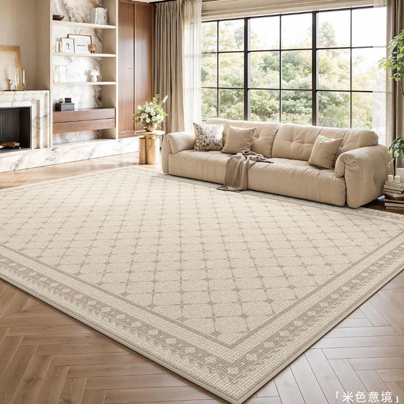 

Простой геометрический ковер для гостиной, грязеотталкивающий, для дивана, журнального столика, напольный коврик, татами, мягкий, большой, для дома