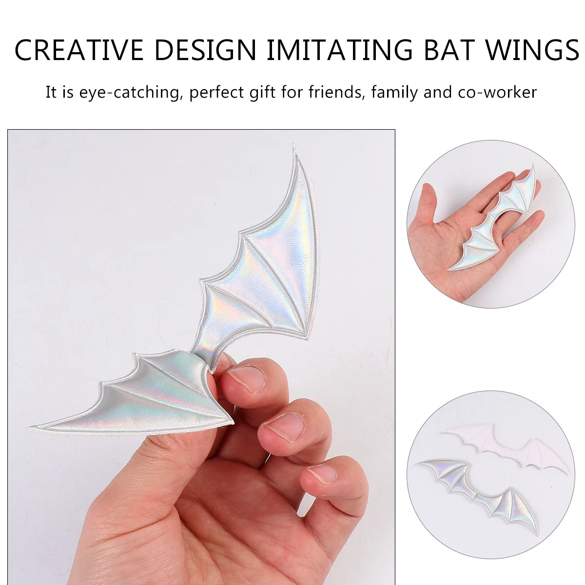 5 pezzi ali di pipistrello Halloween accessori per capelli fai da te fermagli creativi per capelli scarpe vestiti decorazione regalo accessori per capelli fai da te