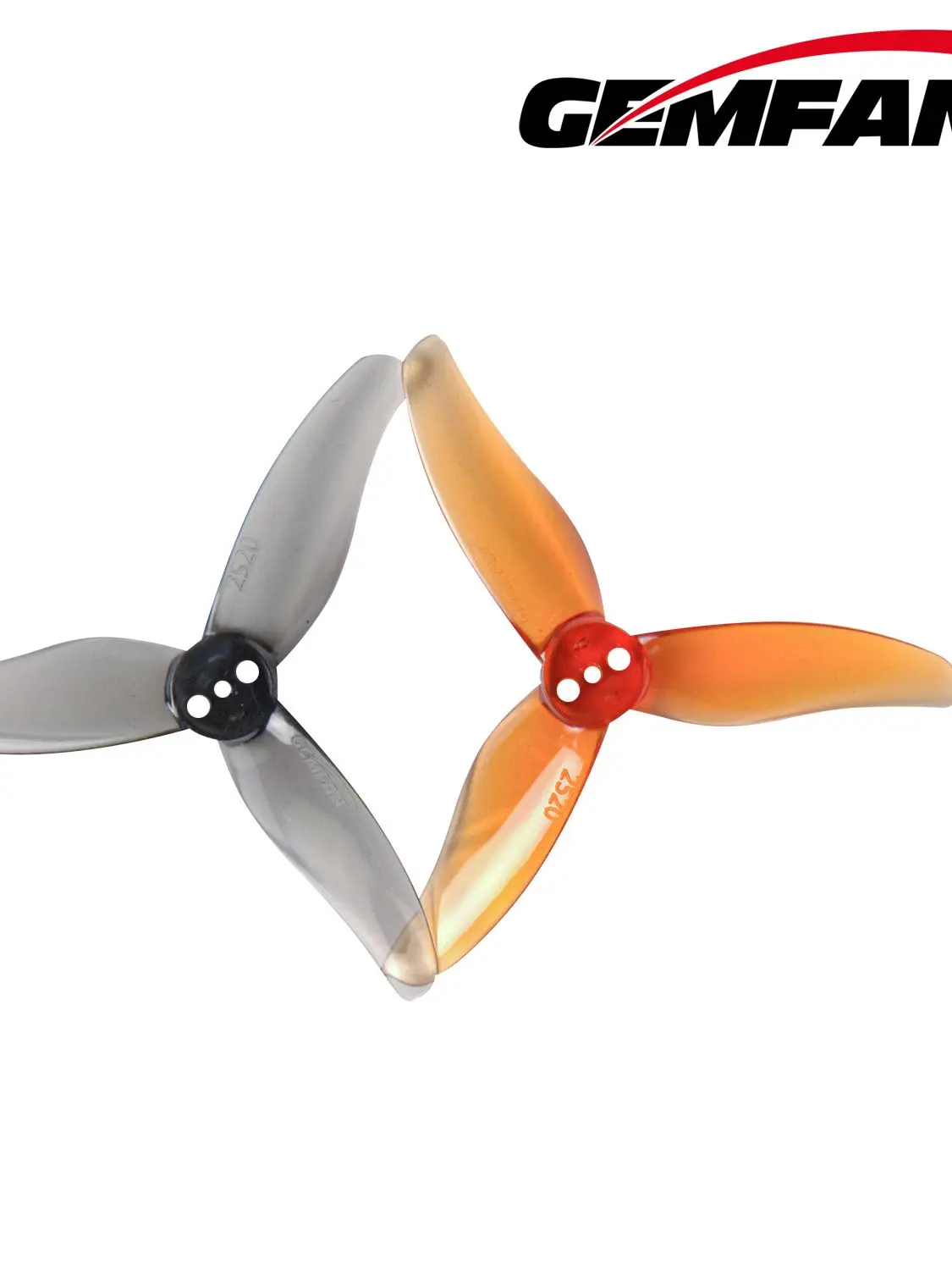 4 Paare (4CW+4CCW) Gemfan Hurricane 2520-3 2,5X2X3 3-Blatt-PC-Propeller für FPV Freestyle 2,5-Zoll-Drohne 1106 1404 – Detail 1