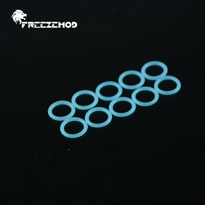 FREEZEMOD G1/4 External Thread silicone O ring Luminous Blue .MFQ-G1520B