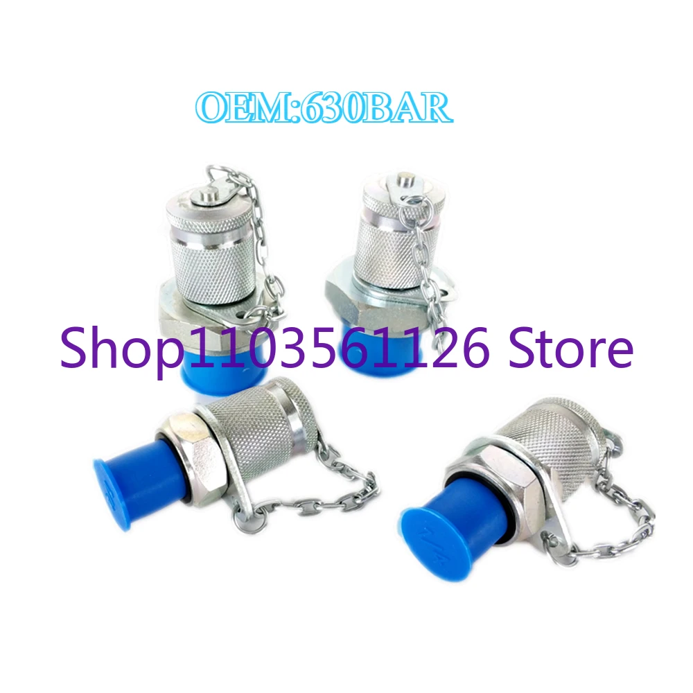 For Hydraulic joint 63MPa 630BAR Convert Hydraulic Pressure Test Adapter Test Point Testing Coupling Adapter System