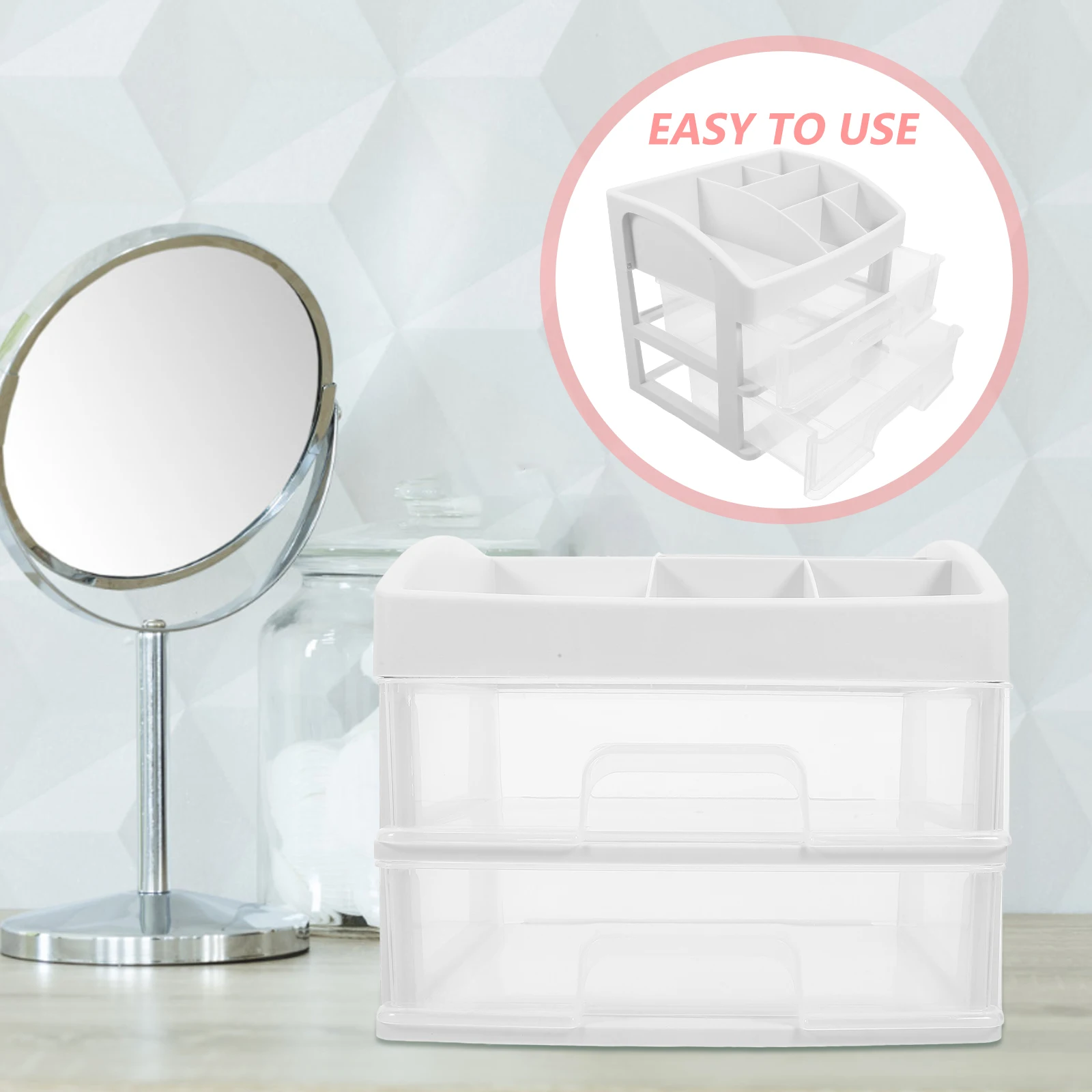 

Multilayer Desktop Storage Drawers Organizer Box Pp Material File Stationery Holder For Office Bedroom Kitchen