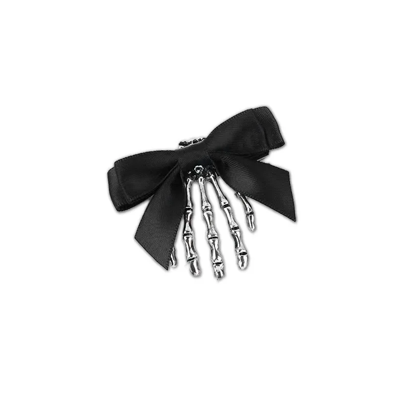 

Spooky Skeleton Hand Hair Clips Women Unique Edgy Trendy Chic Accessory Stylish Bold New Headwear For Casual Daily Party Outfits