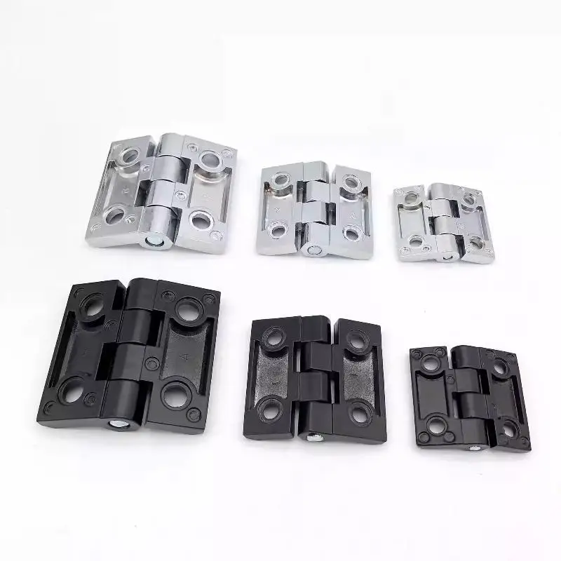 【New】2Pcs Zinc Alloy Hinge Apply To Switch Cabinet Electric Cl218 Hl040 40*40mm 50*50mm 60*60mm Cabinet Door Hinges