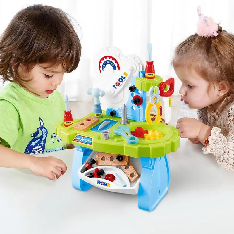 Kids Tool Bench Playset Funny Pretend Play Tool Bench Toy For Educational Learning Safe And Durable Montessori Construction