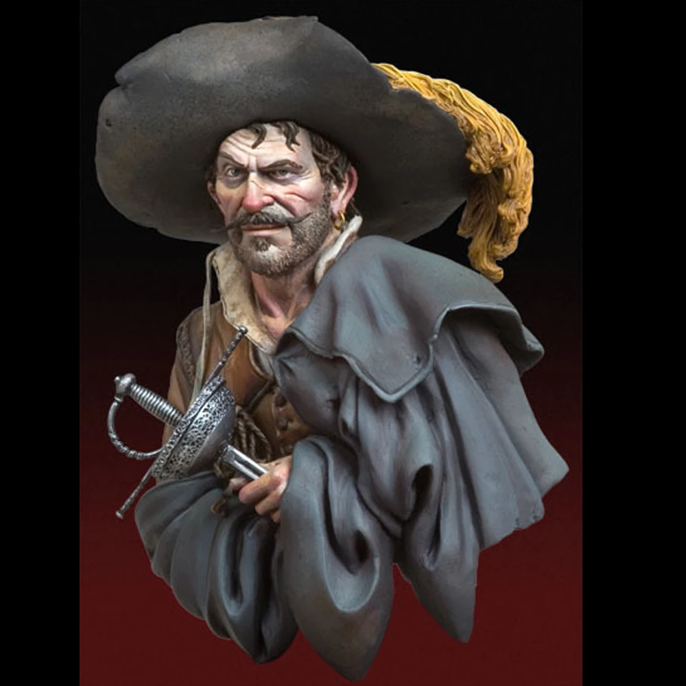 1-10-piratas-tabuas-busto-de-figura-modelo-de-resina-gk-kit-desmontado-e-sem-pintura