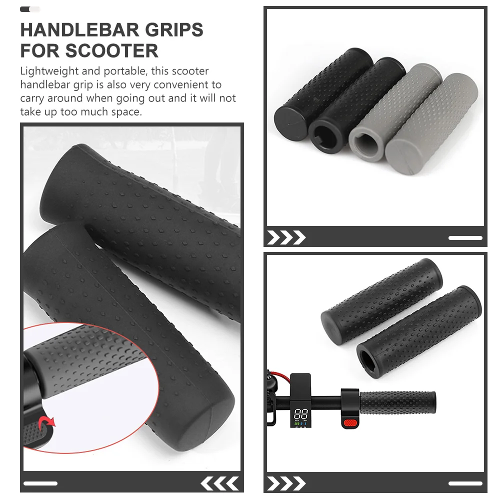 2 قطعة حماة مقبض سكوتر مرونة عالية قبضة مريحة امتصاص الصدمات ركوب الخيل الطويلة دون قفازات لوازم سكوتر