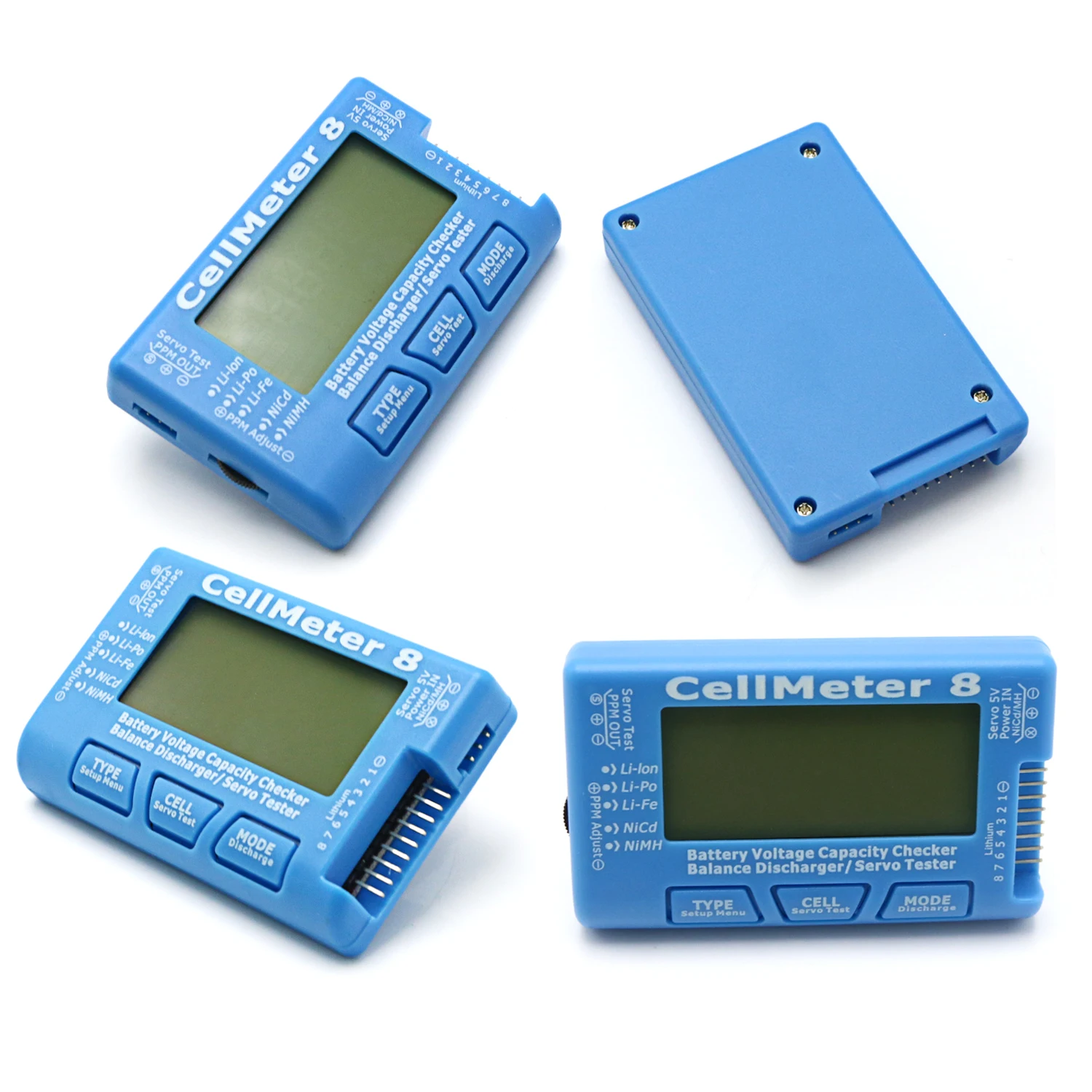 1 / 2 / 5pcs High Quality RC CellMeter-8 1-8S Battery Capacity Voltage Checker Meter LiPo Li-lon NiMH CellMeter 8 Wholesale