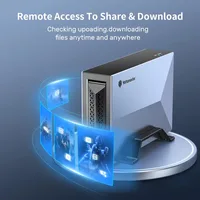 Yottamaster Hard Drive Network Storage 2.5”3.5'' SATA SSD Enclosure External Case Auto Backup Server Cloud【Overseas Shipping!】 6