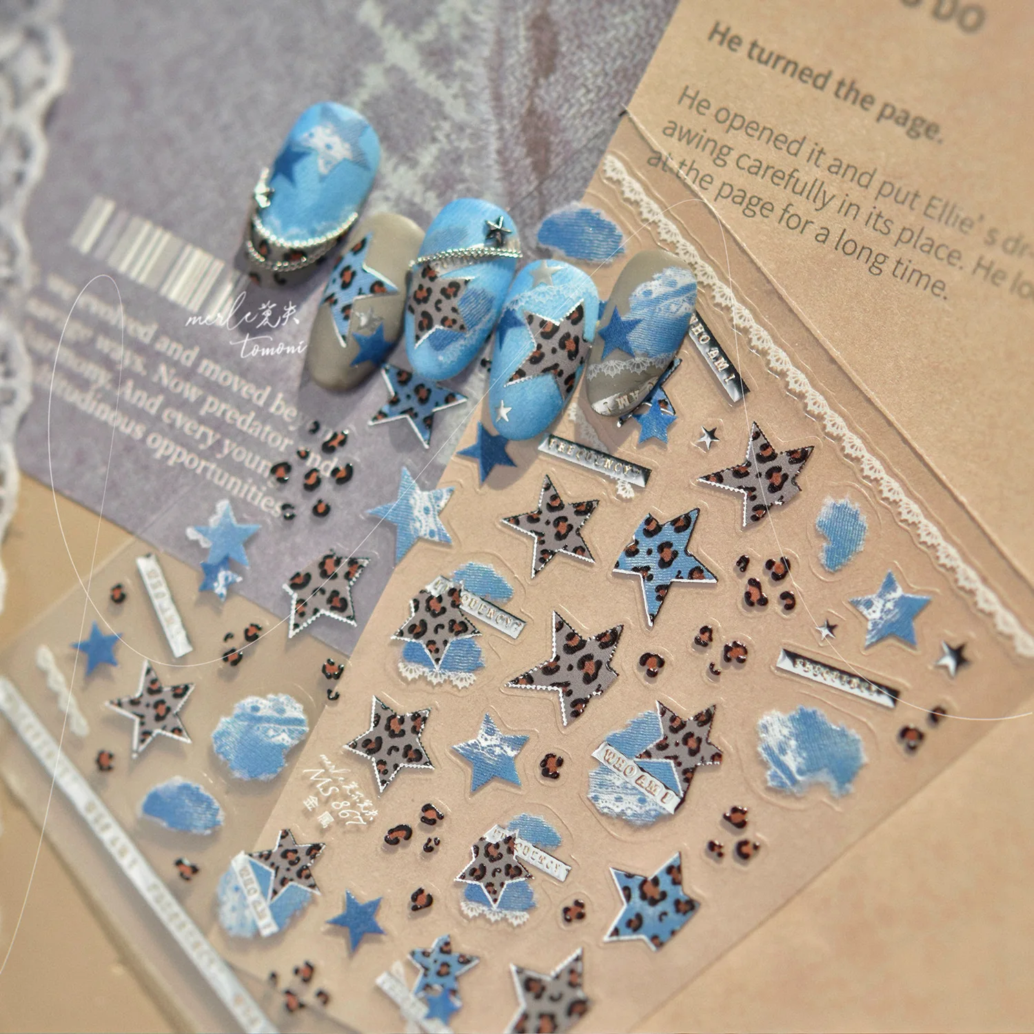 Leopardo selvaggio Croce Blu D - Nail Art Denim recensione e prezzo