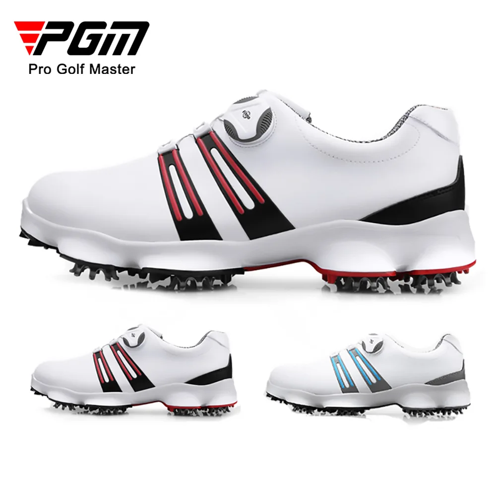 

PGM golf shoes Men's golf shoes wide sole swivel LACES waterproof breathable