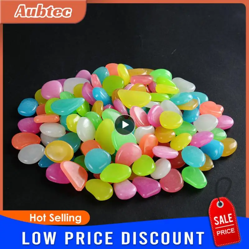 Glow in the Dark Garden Pebbles For Sidewalk Garden Terrace Lawn Garden Patio Fish Tank Aquarium Decor Glow Stone