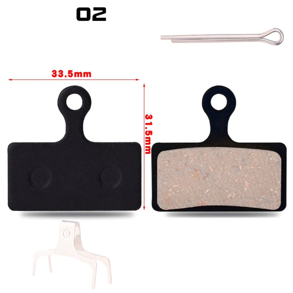 Bicycle Metal+Resin Sintered Brake Pads Comfortable Braking Feeling Good Disc Protection Long lasting Durability